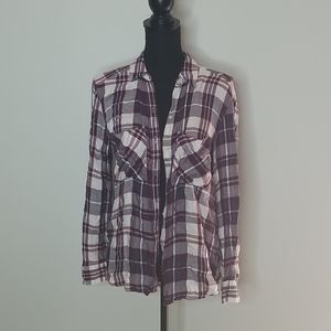Express xs plaid flannel shirt